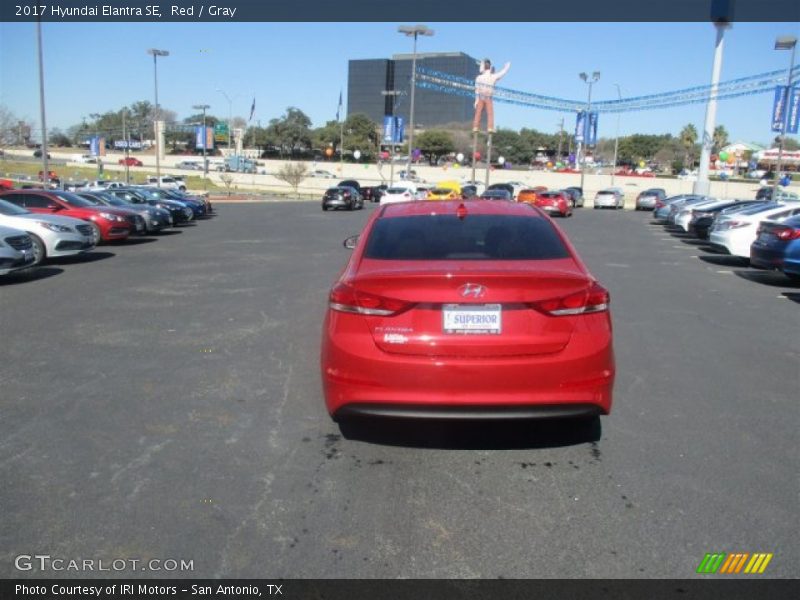 Red / Gray 2017 Hyundai Elantra SE