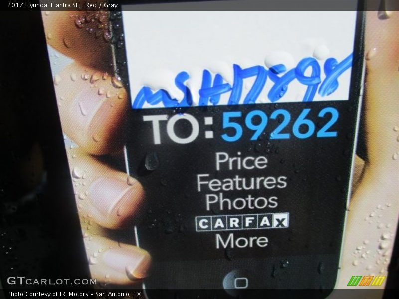 Red / Gray 2017 Hyundai Elantra SE