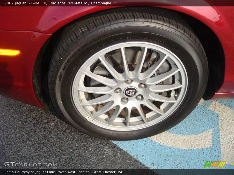 Radiance Red Metallic / Champagne 2007 Jaguar S-Type 3.0