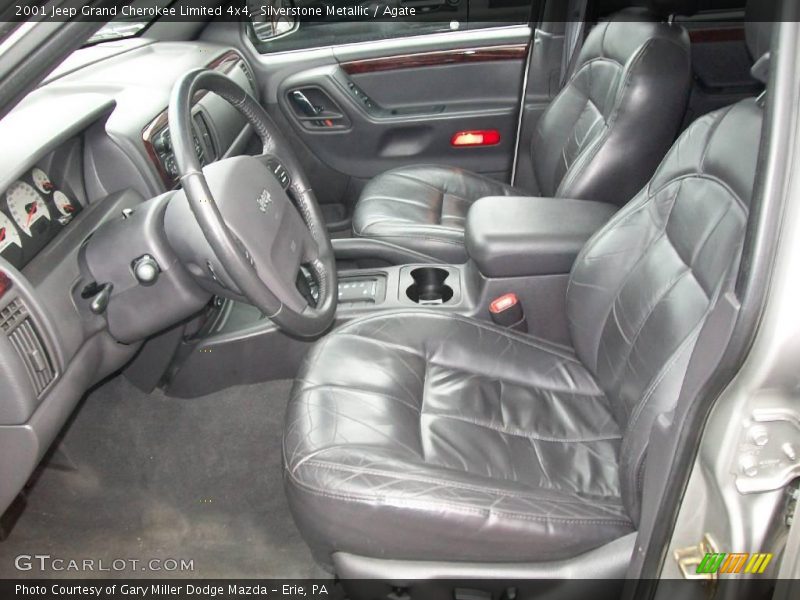 Silverstone Metallic / Agate 2001 Jeep Grand Cherokee Limited 4x4