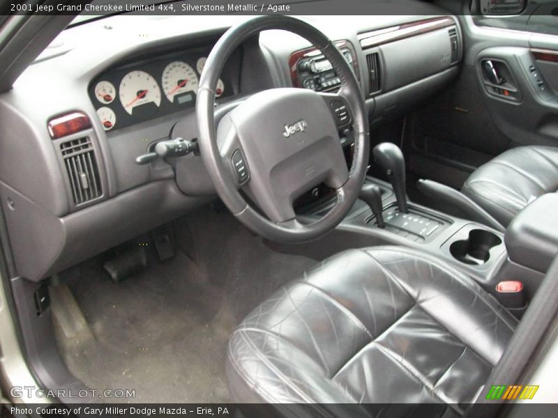 Silverstone Metallic / Agate 2001 Jeep Grand Cherokee Limited 4x4