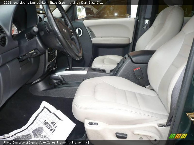 Shale Green Metallic / Dark Slate Gray 2002 Jeep Liberty Limited 4x4