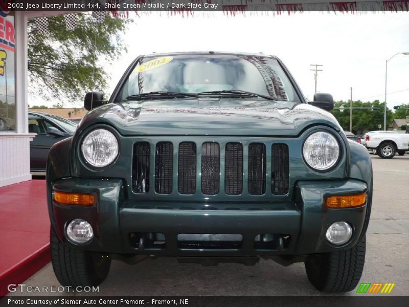 Shale Green Metallic / Dark Slate Gray 2002 Jeep Liberty Limited 4x4