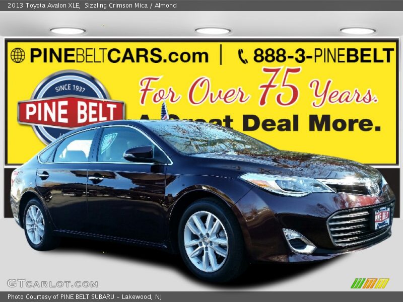 Sizzling Crimson Mica / Almond 2013 Toyota Avalon XLE