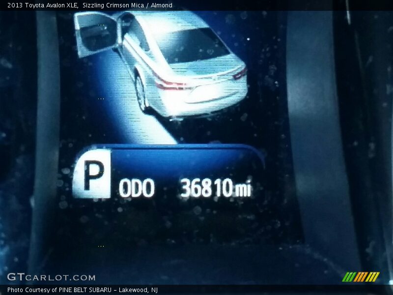 Sizzling Crimson Mica / Almond 2013 Toyota Avalon XLE