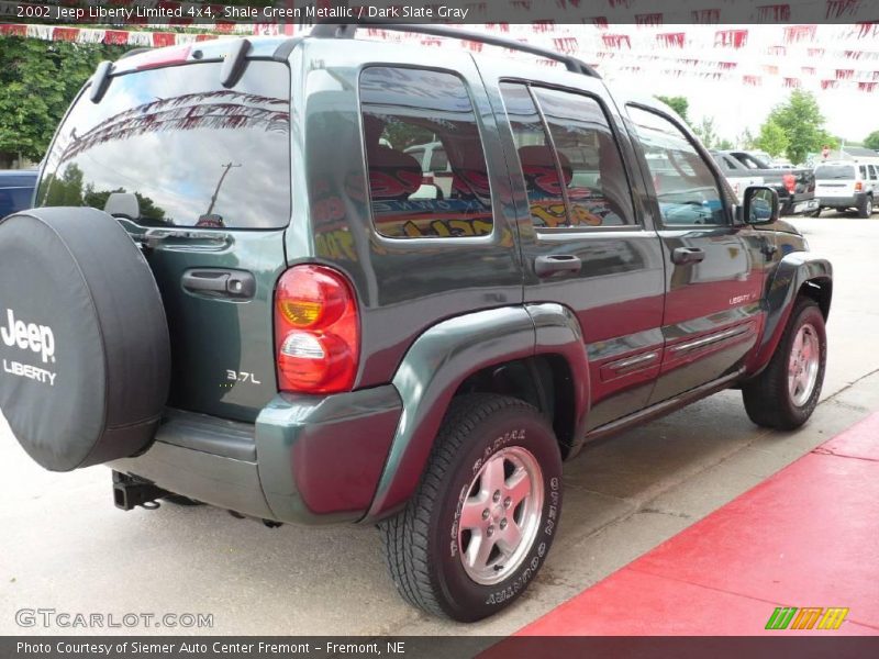 Shale Green Metallic / Dark Slate Gray 2002 Jeep Liberty Limited 4x4