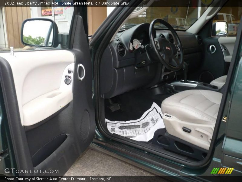 Shale Green Metallic / Dark Slate Gray 2002 Jeep Liberty Limited 4x4