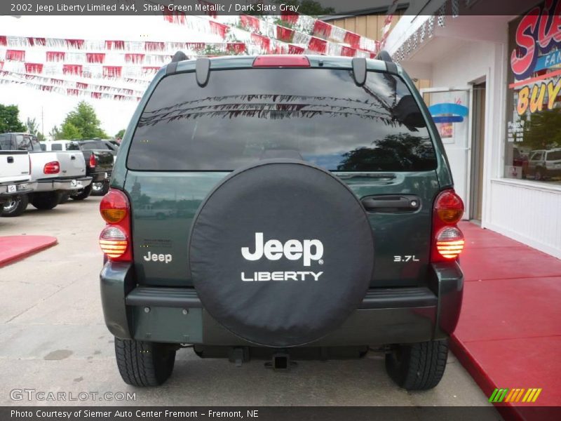 Shale Green Metallic / Dark Slate Gray 2002 Jeep Liberty Limited 4x4