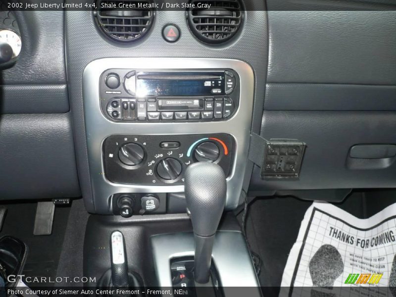 Shale Green Metallic / Dark Slate Gray 2002 Jeep Liberty Limited 4x4