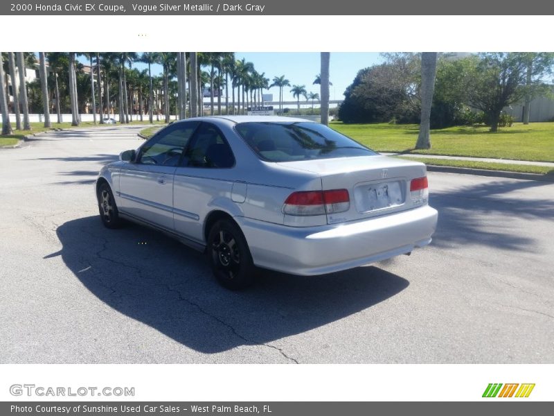 Vogue Silver Metallic / Dark Gray 2000 Honda Civic EX Coupe