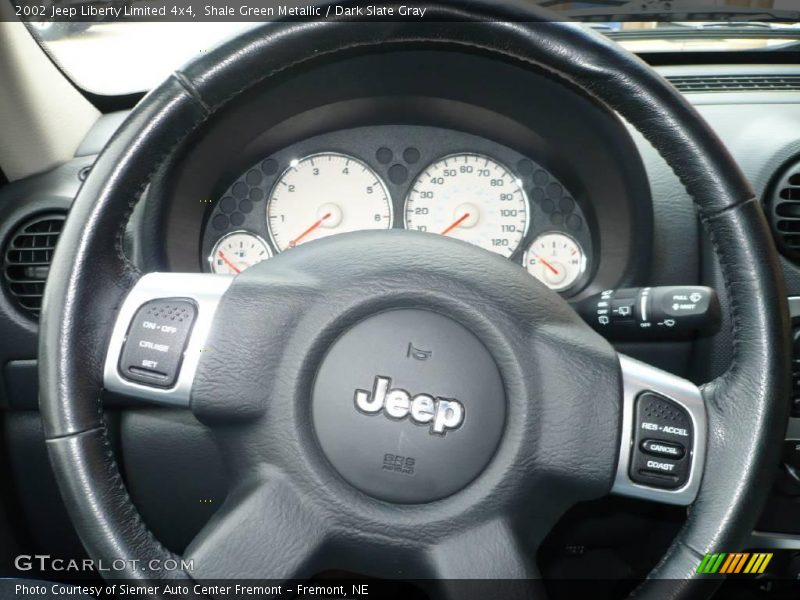 Shale Green Metallic / Dark Slate Gray 2002 Jeep Liberty Limited 4x4