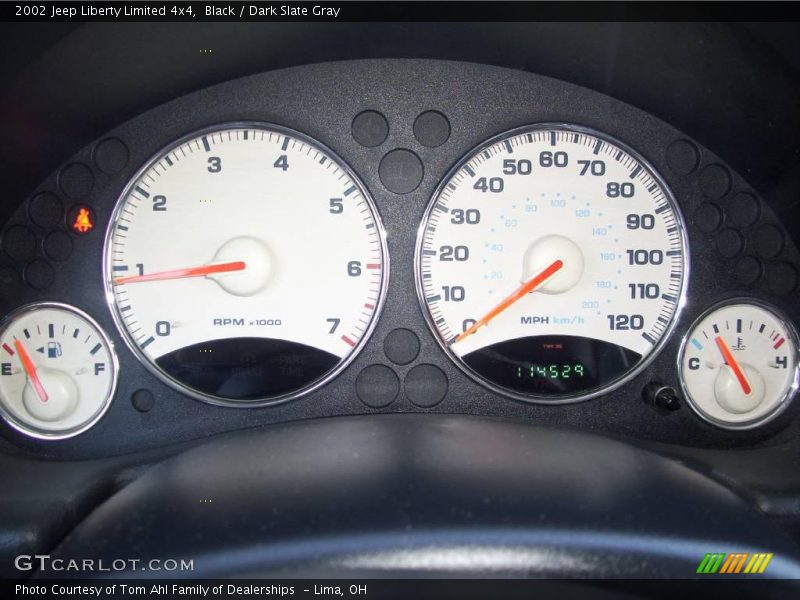 Black / Dark Slate Gray 2002 Jeep Liberty Limited 4x4