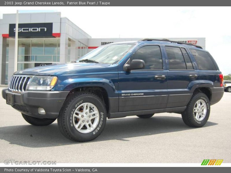 Patriot Blue Pearl / Taupe 2003 Jeep Grand Cherokee Laredo