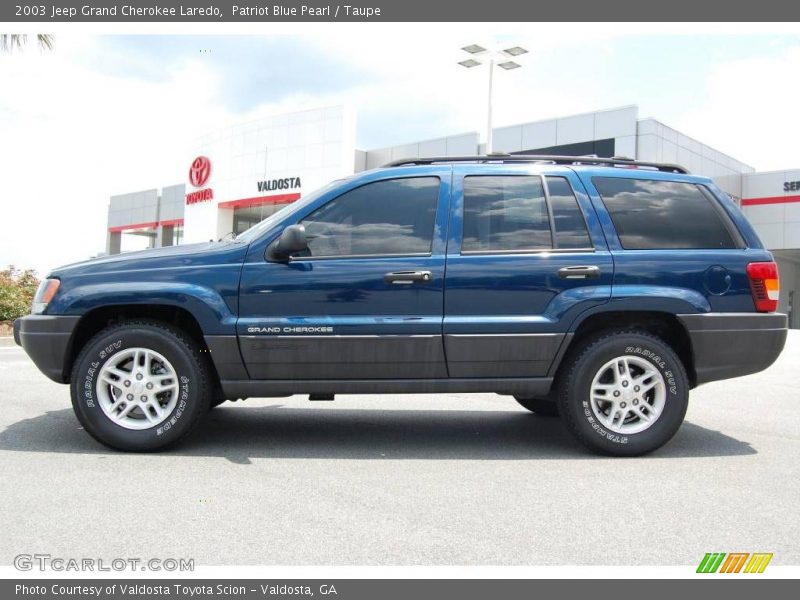 Patriot Blue Pearl / Taupe 2003 Jeep Grand Cherokee Laredo