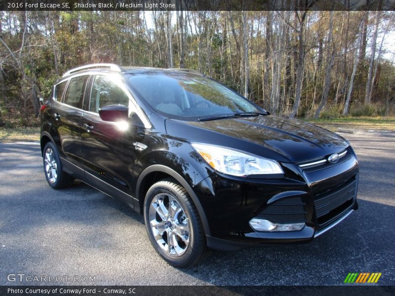 Shadow Black / Medium Light Stone 2016 Ford Escape SE