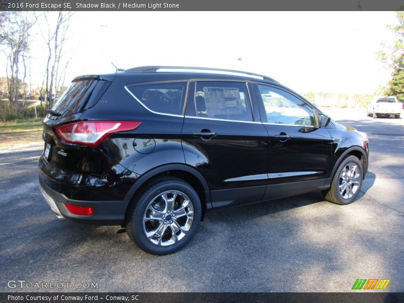 Shadow Black / Medium Light Stone 2016 Ford Escape SE