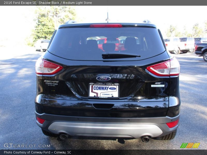 Shadow Black / Medium Light Stone 2016 Ford Escape SE