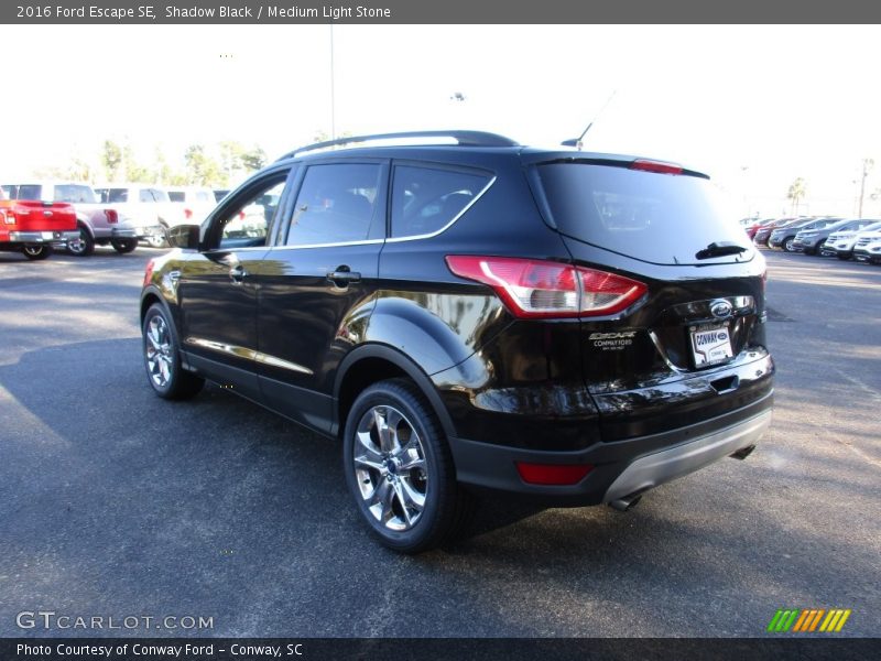 Shadow Black / Medium Light Stone 2016 Ford Escape SE