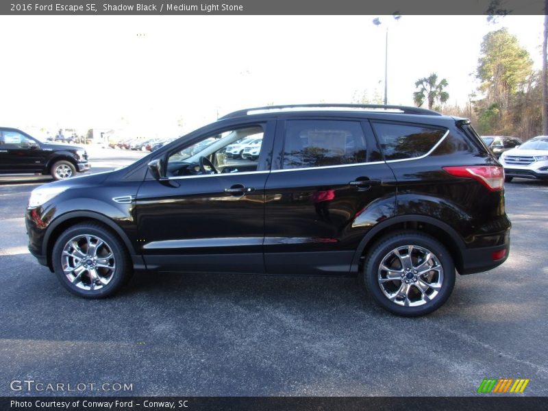 Shadow Black / Medium Light Stone 2016 Ford Escape SE