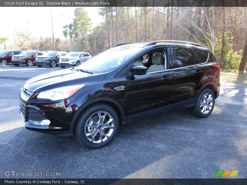 Shadow Black / Medium Light Stone 2016 Ford Escape SE