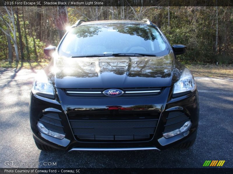 Shadow Black / Medium Light Stone 2016 Ford Escape SE