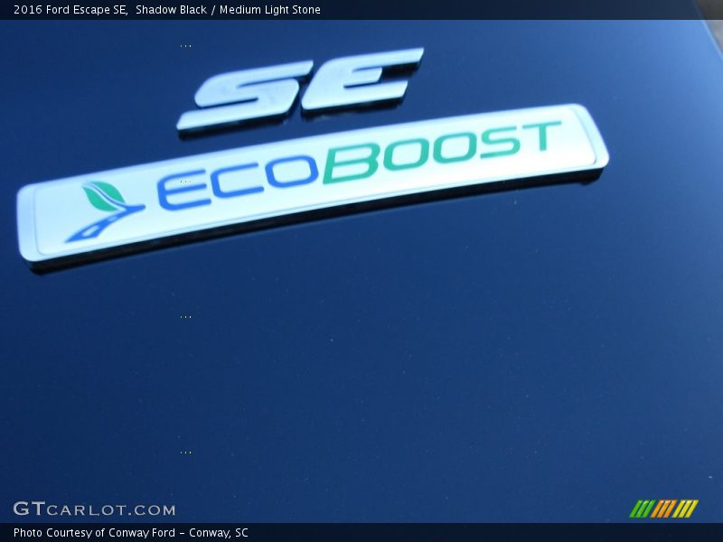 Shadow Black / Medium Light Stone 2016 Ford Escape SE