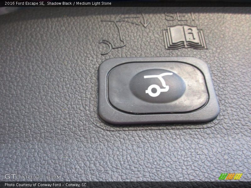 Shadow Black / Medium Light Stone 2016 Ford Escape SE