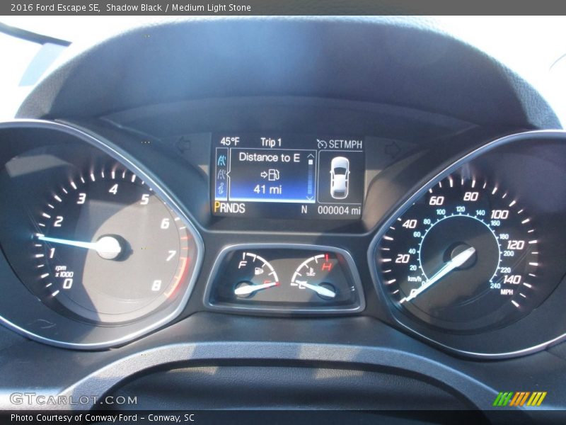 Shadow Black / Medium Light Stone 2016 Ford Escape SE