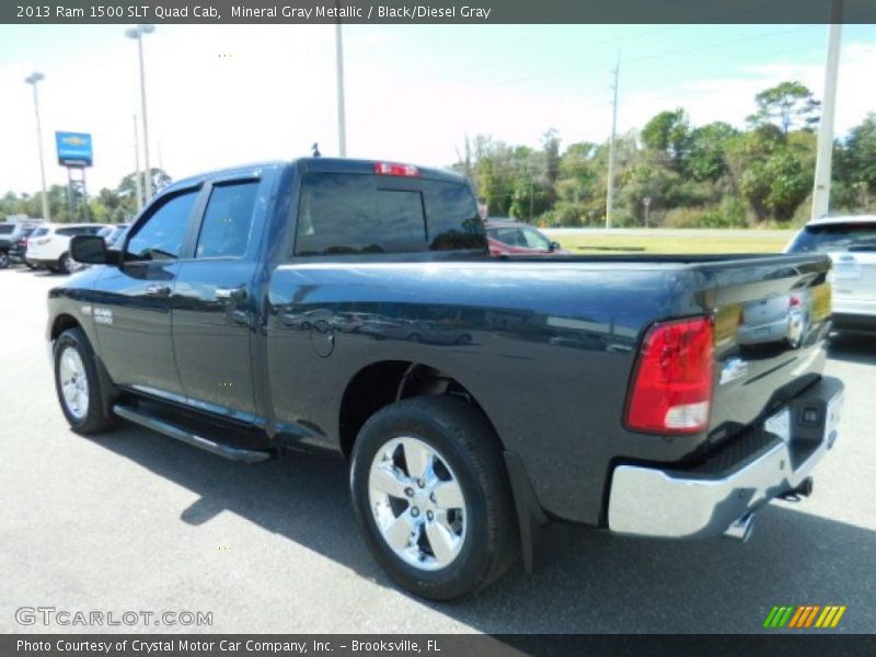 Mineral Gray Metallic / Black/Diesel Gray 2013 Ram 1500 SLT Quad Cab