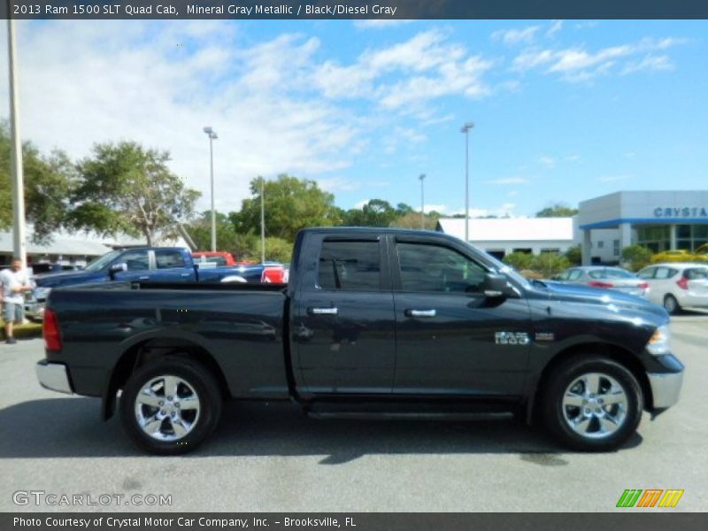 Mineral Gray Metallic / Black/Diesel Gray 2013 Ram 1500 SLT Quad Cab