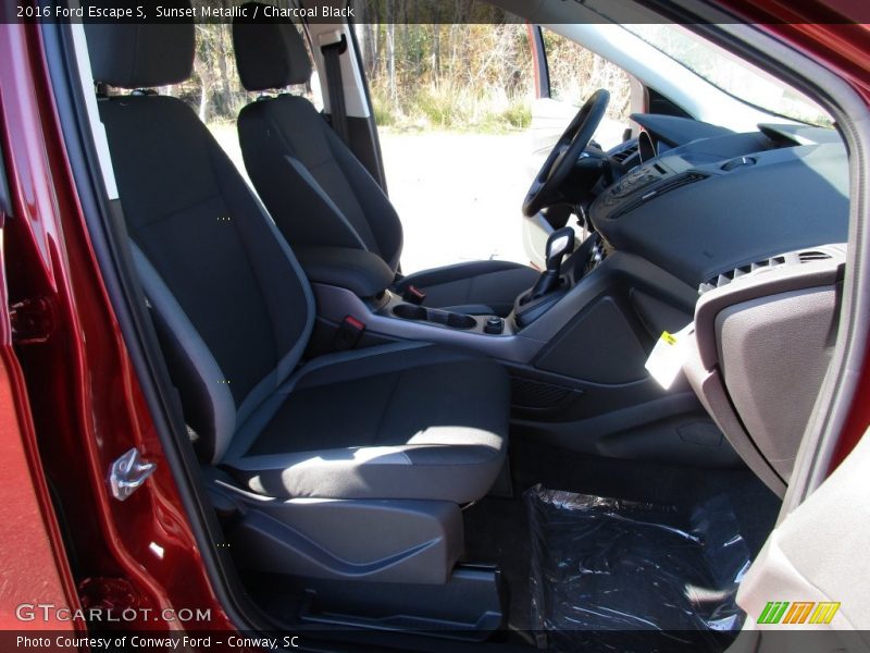 Sunset Metallic / Charcoal Black 2016 Ford Escape S