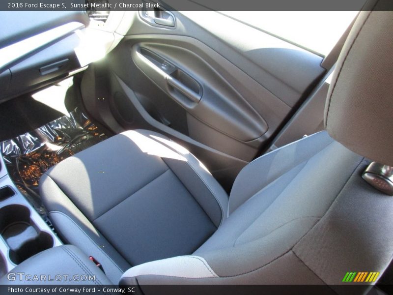 Sunset Metallic / Charcoal Black 2016 Ford Escape S