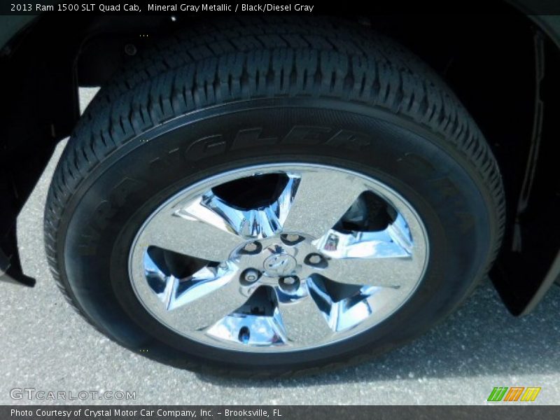 Mineral Gray Metallic / Black/Diesel Gray 2013 Ram 1500 SLT Quad Cab