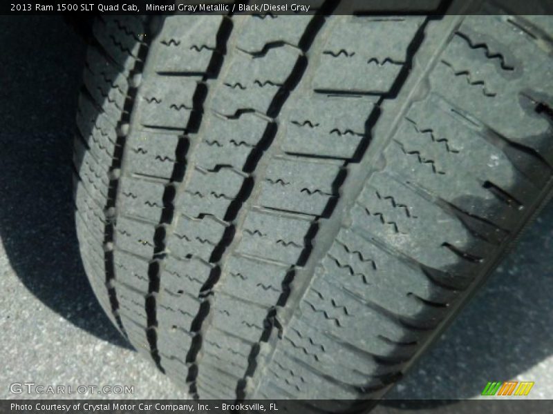 Mineral Gray Metallic / Black/Diesel Gray 2013 Ram 1500 SLT Quad Cab