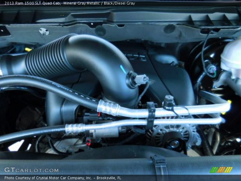 Mineral Gray Metallic / Black/Diesel Gray 2013 Ram 1500 SLT Quad Cab