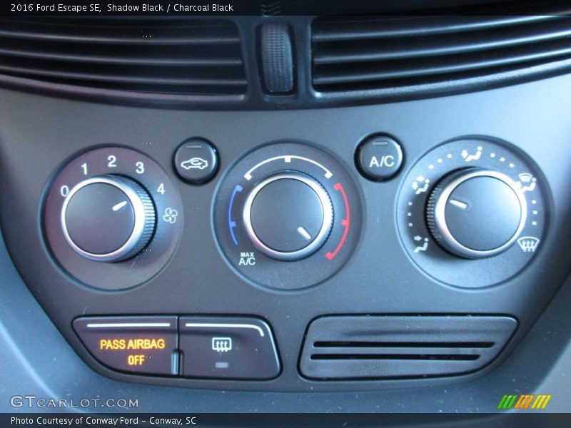 Shadow Black / Charcoal Black 2016 Ford Escape SE