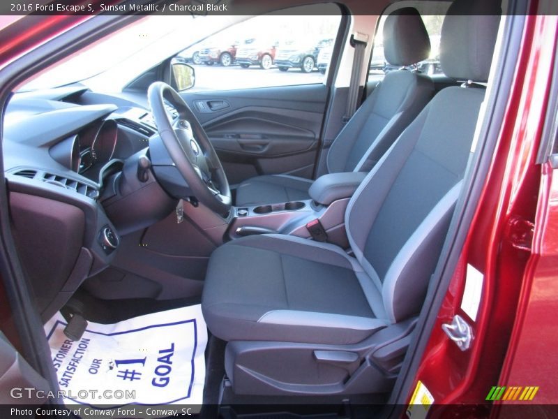 Sunset Metallic / Charcoal Black 2016 Ford Escape S