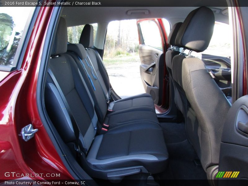 Sunset Metallic / Charcoal Black 2016 Ford Escape S