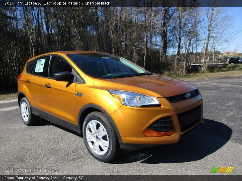 Electric Spice Metallic / Charcoal Black 2016 Ford Escape S