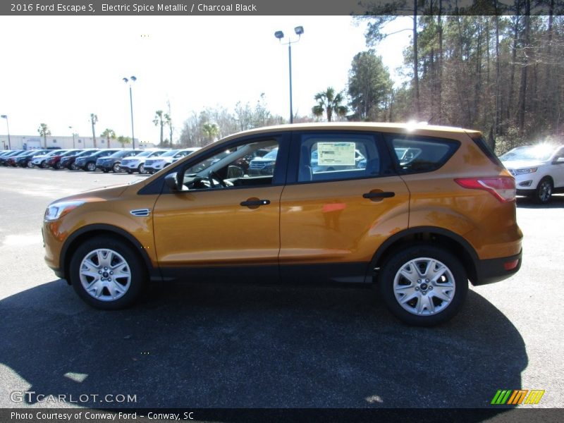 Electric Spice Metallic / Charcoal Black 2016 Ford Escape S