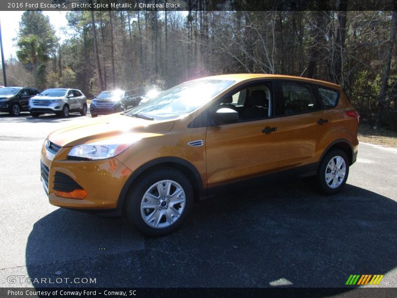 Electric Spice Metallic / Charcoal Black 2016 Ford Escape S