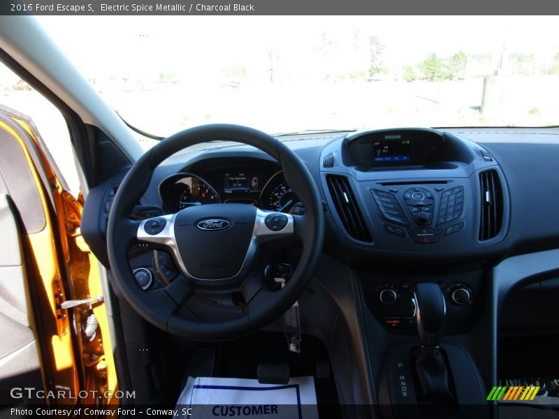 Electric Spice Metallic / Charcoal Black 2016 Ford Escape S