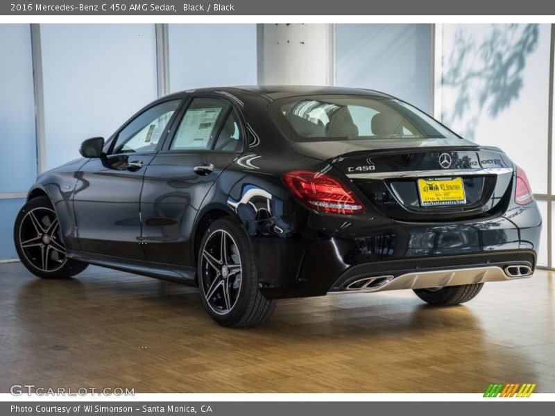 Black / Black 2016 Mercedes-Benz C 450 AMG Sedan