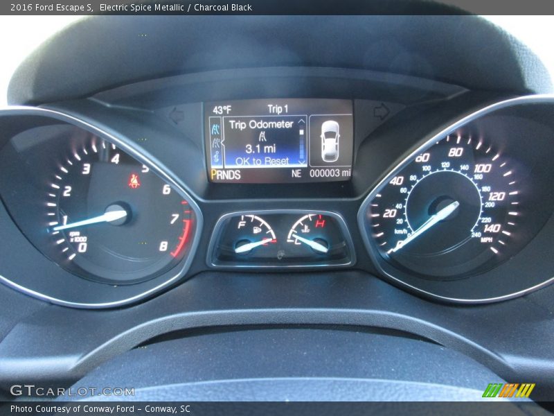 Electric Spice Metallic / Charcoal Black 2016 Ford Escape S