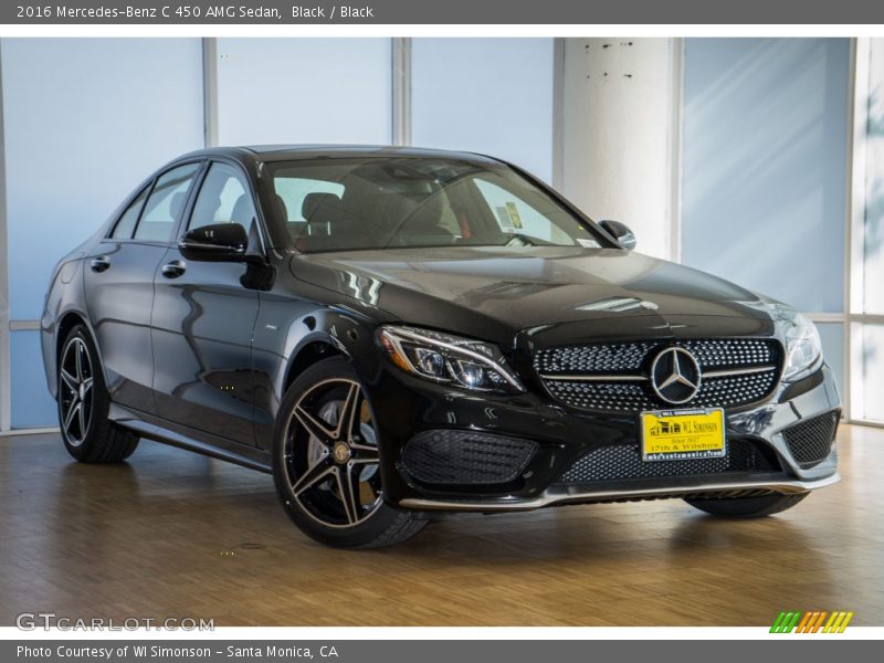 Black / Black 2016 Mercedes-Benz C 450 AMG Sedan