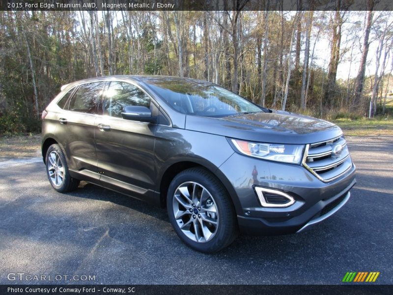 Magnetic Metallic / Ebony 2015 Ford Edge Titanium AWD