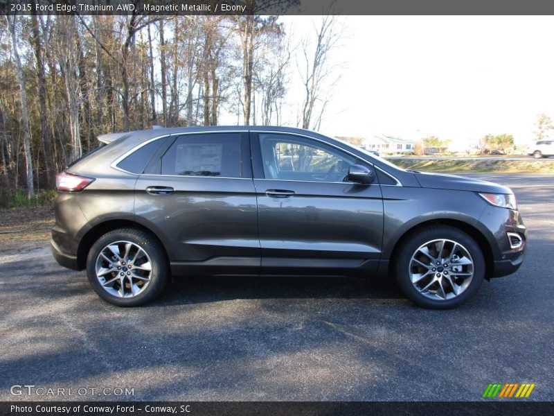 Magnetic Metallic / Ebony 2015 Ford Edge Titanium AWD