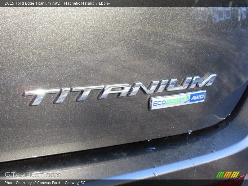 Magnetic Metallic / Ebony 2015 Ford Edge Titanium AWD