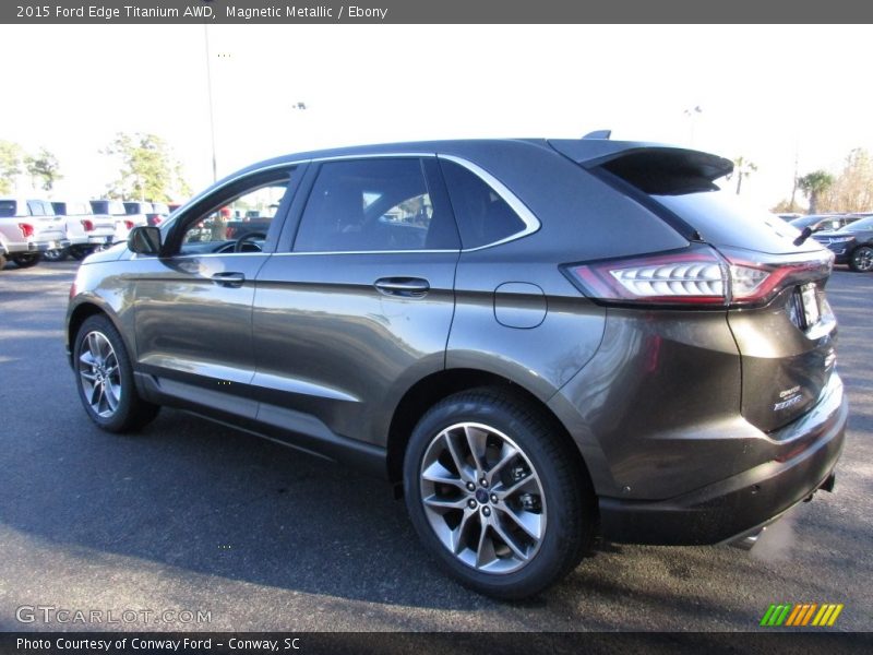 Magnetic Metallic / Ebony 2015 Ford Edge Titanium AWD