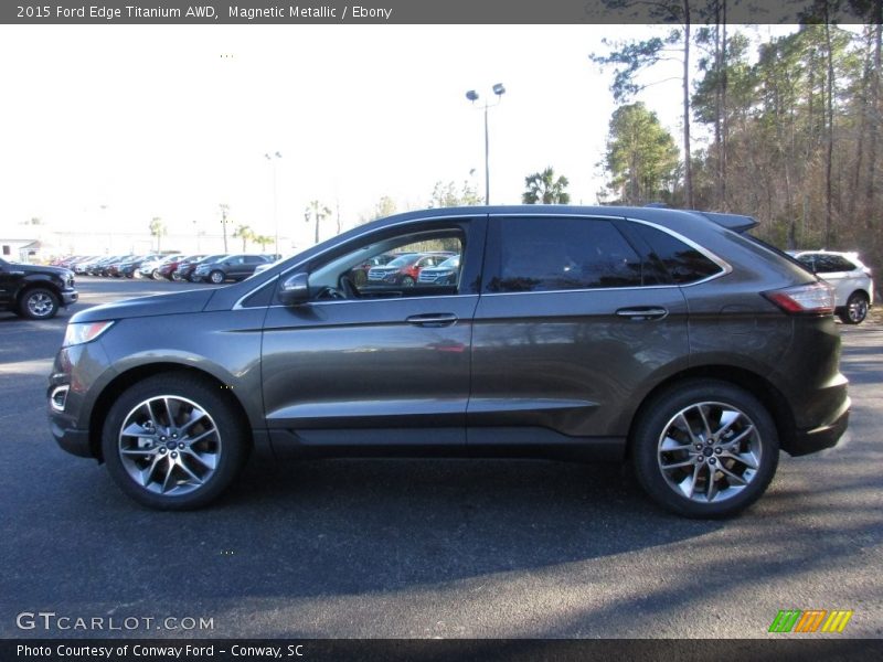Magnetic Metallic / Ebony 2015 Ford Edge Titanium AWD